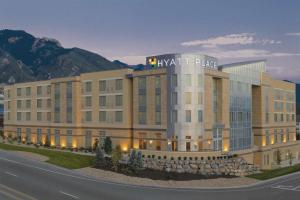 una rappresentazione di un hotel con un edificio di Hyatt Place Salt Lake City/Cottonwood a Cottonwood Heights