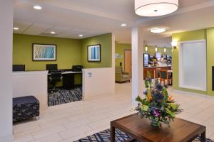 TV o dispositivi per l'intrattenimento presso Holiday Inn Express and Suites West Ocean City, an IHG Hotel