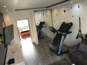 Gimnàs o zona de fitness de Apartmán v úplnom centre