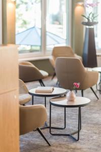 A seating area at Familienhotel Villa Sano