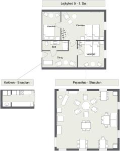 Floor plan ng Lerbæk Hovedgaard