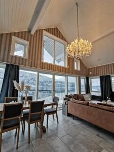 Prostor za sedenje u objektu Stryn Fjord Lodge Faleide 130