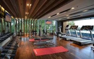 Posilňovňa alebo fitness centrum v ubytovaní Welcomhotel by ITC Hotels, Richmond Road, Bengaluru