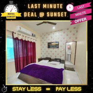 Krevet ili kreveti u jedinici u okviru objekta Last Minute Deal @ Hotel Sunset