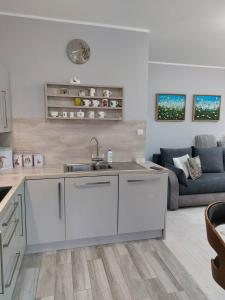 Χώρος καθιστικού στο Bee Happy Apartament Wrzesnia