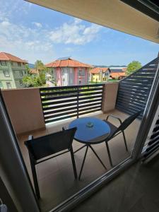 Apartmani BONANCA tesisinde bir balkon veya teras