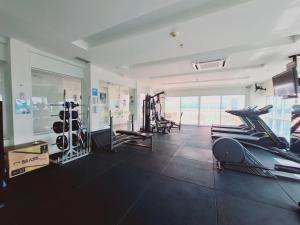 Fitness center at/o fitness facilities sa Saint Moritz Brasília - Flat Particular 704 - com Garagem