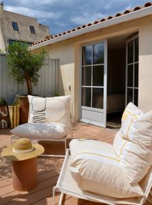 A seating area at Hotel Maison Soleil