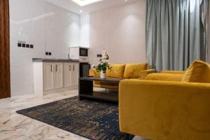 Dapur atau dapur kecil di لحظات الفندقية حراء Lahdat Serviced Apartments