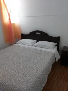 Voodi või voodid majutusasutuse Hostal Las Cruces toas