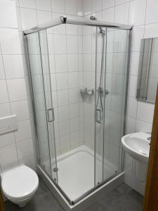 Motel Pieprzyk tesisinde bir banyo