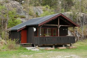 Bygningen som campingplassen ligger i