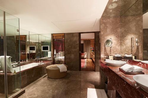 A bathroom at Taj Lands End