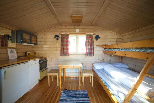 Cama o camas de una habitación en Gullesfjord Camping