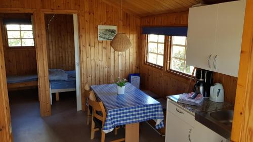 Kuchyň nebo kuchyňský kout v ubytování Helsingør Camping & Cottages Grønnehave