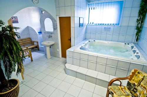 Vannituba majutusasutuses Hotel Relax u Drsů