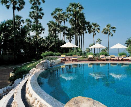 The swimming pool at or close to Taj Lands End