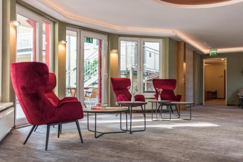 A seating area at Familienhotel Villa Sano