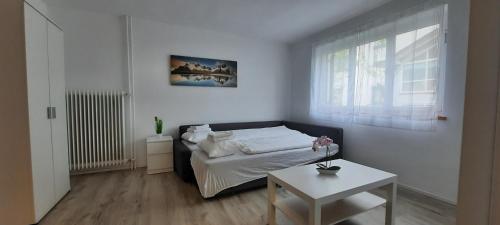 Uma cama ou camas num quarto em Green Hill Apartments - Dornbirn