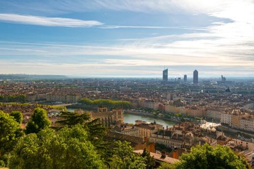 Splošen razgled na mesto Lyon oz. razgled na mesto, ki ga ponuja hotel