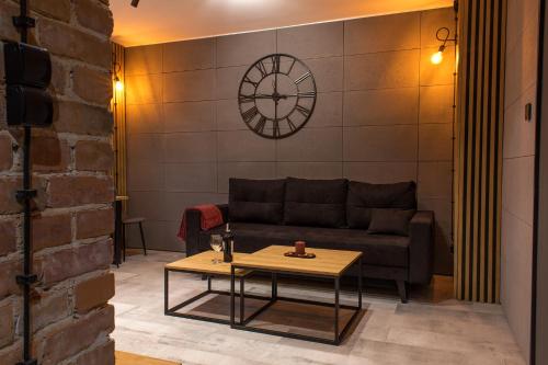 Khu vực ghế ngồi tại Apartament Black Loft