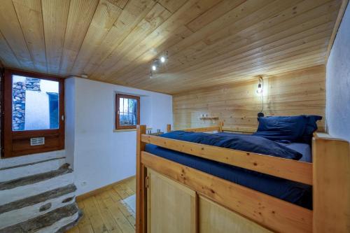 Ліжко або ліжка в номері Chalet View on Vanoise Mountain - 3 bedrooms 70m2