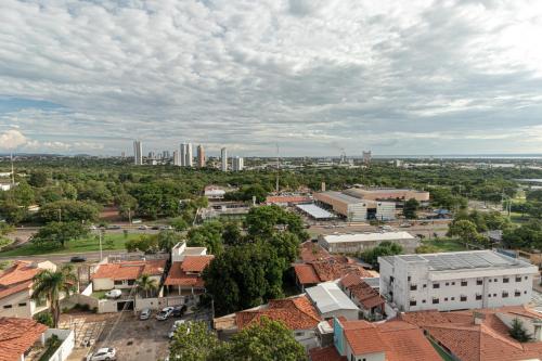 Daireden çekilmiş Palmas şehrinin genel bir manzarası veya şehir manzarası