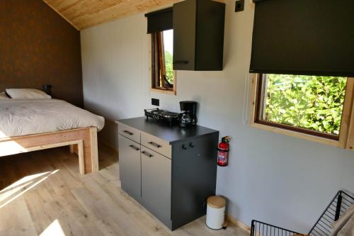 Majoituspaikan Tinyhouse Giethoorn keittiö tai keittotila