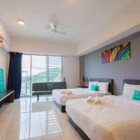 KK studio [B]/2 Queen Bed/ Netflix/Free Parking, hotell nära Kota Kinabalu internationella flygplats - BKI, Kota Kinabalu