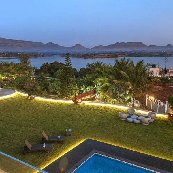 SaffronStays Jannat, Igatpuri 100 Percent pet-friendly villa with amazing lake view, hôtel à Nashik