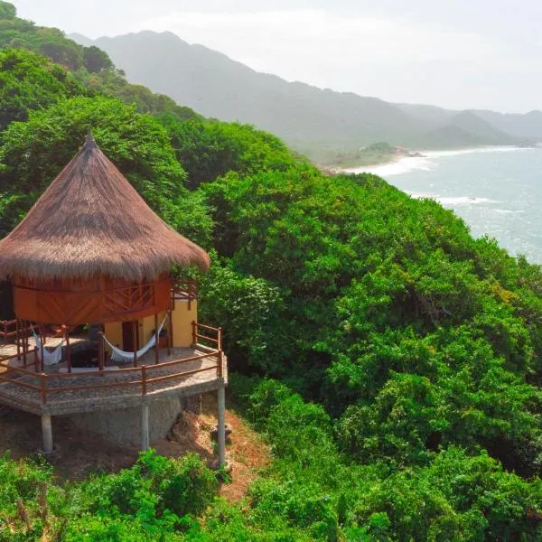 Ecohabs Tequendama - Parque Tayrona, hotel di Playa Mendiguaca