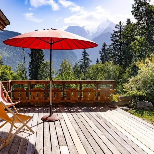 Très beau chalet vue Mont-blanc, ξενοδοχείο στη Megève