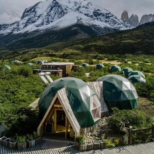 Ecocamp Patagonia, hotel Torres del Painében