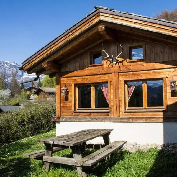 Chalet cosy proche Tramway du Mont-Blanc et centre, ξενοδοχείο στη Megève