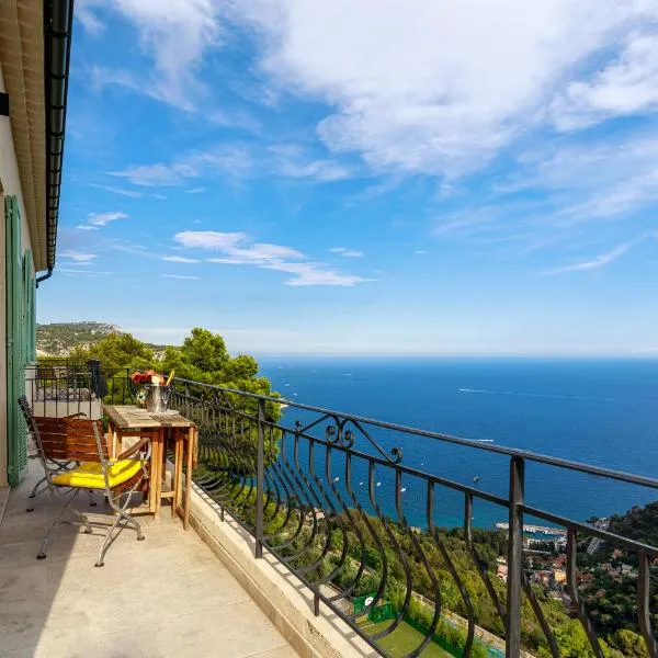 Sea view apartment between Nice and Monaco - 3, hotell sihtkohas Villefranche-sur-Mer