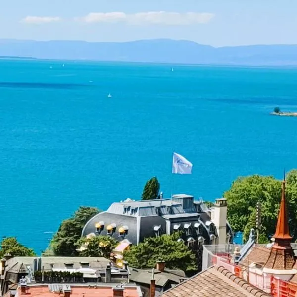 Loft la plus belle vue du lac Léman Montreux, hotel em Montreux