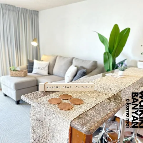 Stunning 1BD a block away to Waikiki Beach Free Parking, hotel Honoluluban