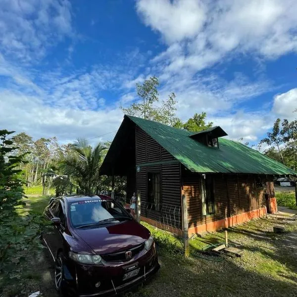 Cabaña para vacacionar río Sarapiqui, hótel í Sarapiquí