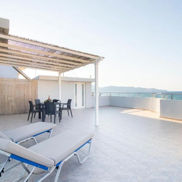 Comfy Beachside Flat with Seaview 2, hotell i Amoudara Herakliou