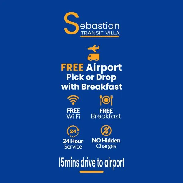 Sebastian Transit Villa with Free shuttle service to airport, готель у місті Я-Ела