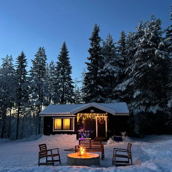 Gemuetliches Blockhaus im Wald, hótel í Lomträsk