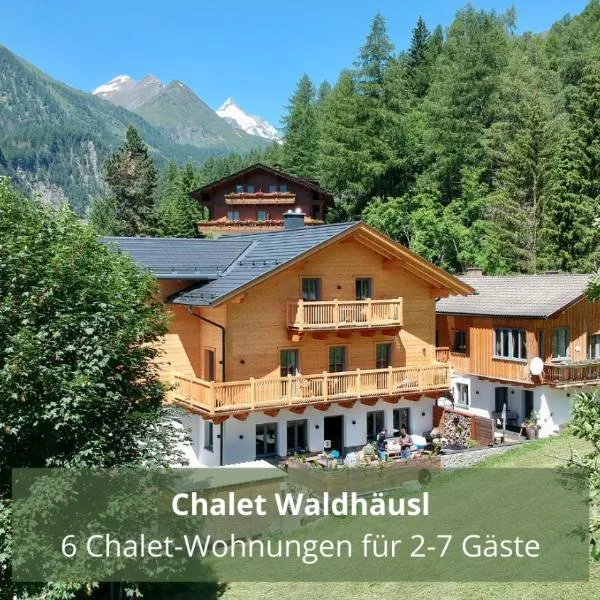 Chalet WaldHäusl luxuriöse Ferienwohnungen mit Sauna & Whirlpool, Kamin, Balkon oder Terrasse mit Bergblick, ξενοδοχείο σε Heiligenblut