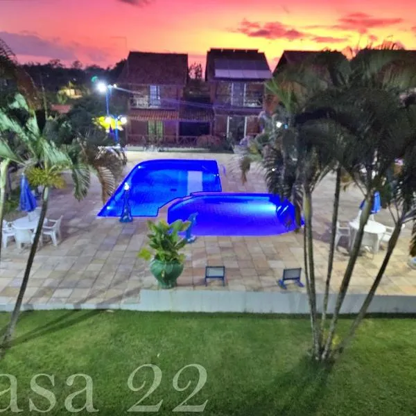 Chalé Aconchegante com Vista para Piscina, hotel sa Gravatá