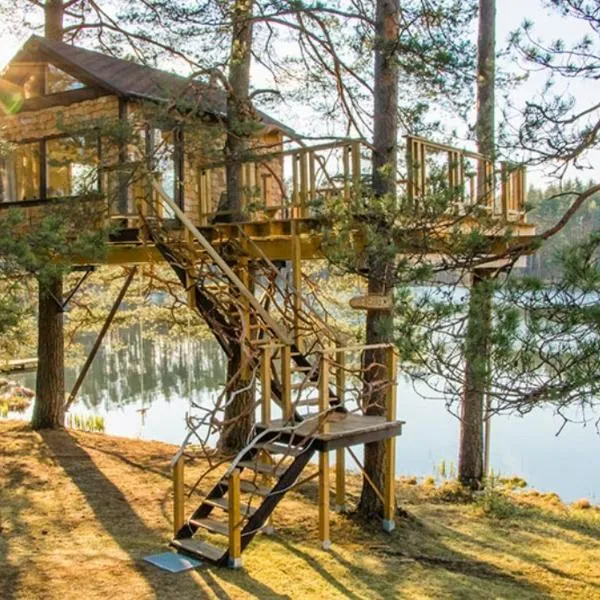 Treehouse Čiekurs, hôtel à Rauna