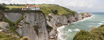 Boenden vid stranden i Guipuzcoa