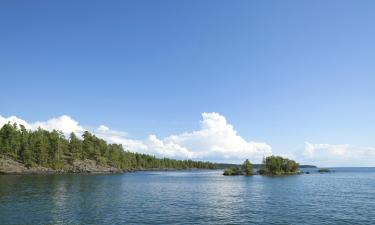 Vättern: kotedžai