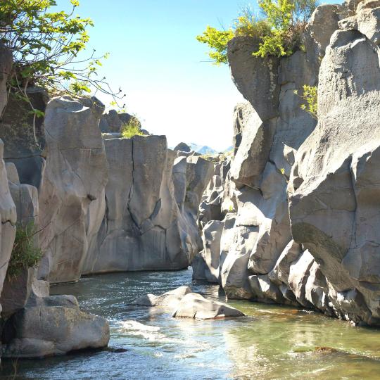 L'Alcantara et ses gorges