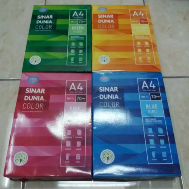 Kertas Hvs A4 Warna Biru - IMAGESEE