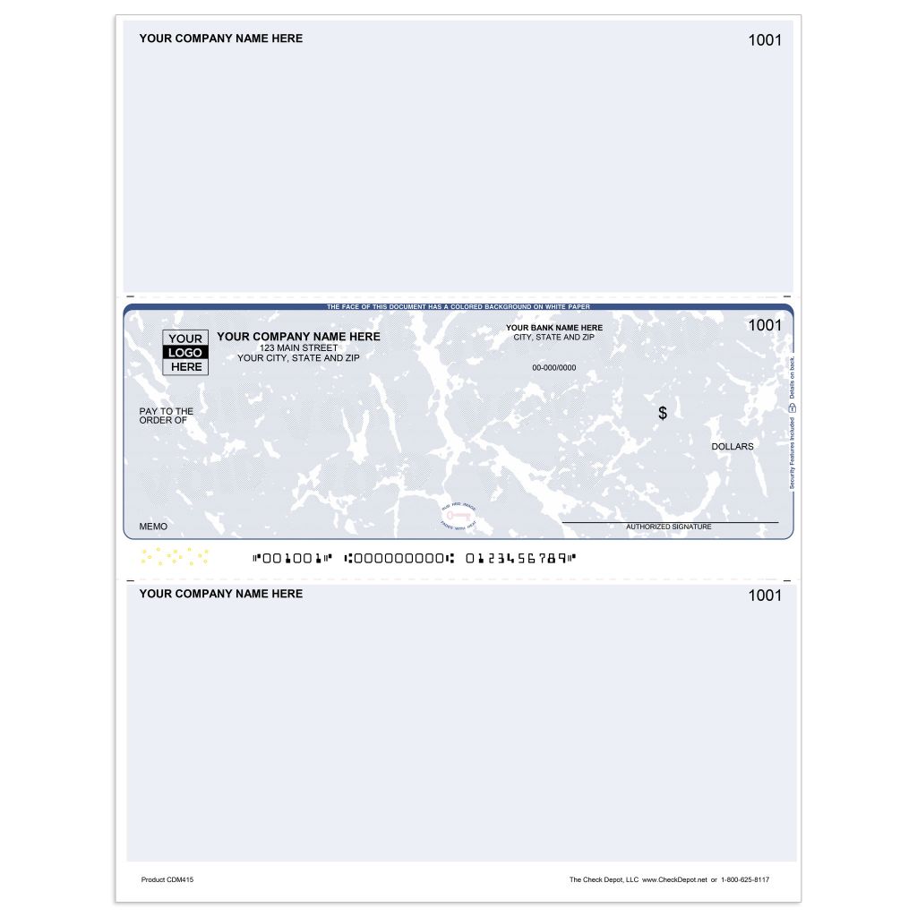 Odoo Voucher Checks | Middle-Format - Check Depot