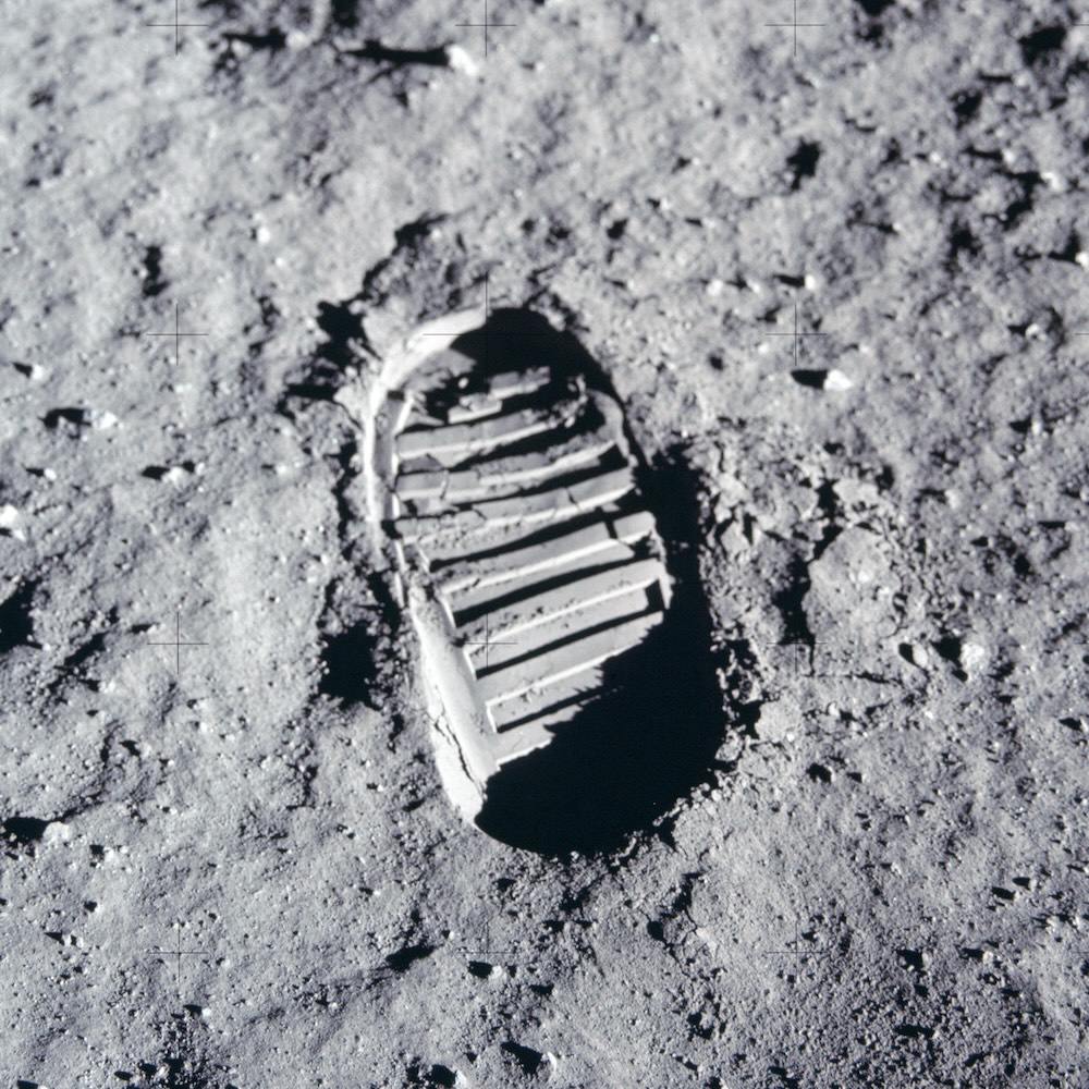 Buzz Aldrin's footprint